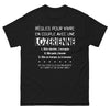 T-shirt Lozérien noir - Règles pour vivre en couple