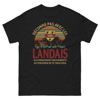 Thumbnail for T-shirt Landes noir - Les Landais savent où te cacher
