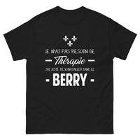 Thumbnail for T-shirt Berry noir - Je n'ai pas besoin de thérapie