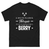 T-shirt Berry noir - Je n'ai pas besoin de thérapie