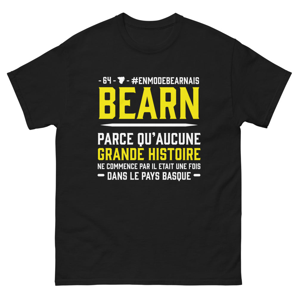 T-shirt Béarnais noir - Il était une fois dans le Pays Basque