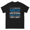 T-shirt Ardèche noir - Les grandes histoires commencent ici