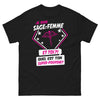 T-shirt Sage-femme noir - Quel est ton super pouvoir ?