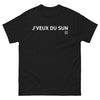 T-shirt Bretagne noir - Je veux du soleil avec humour
