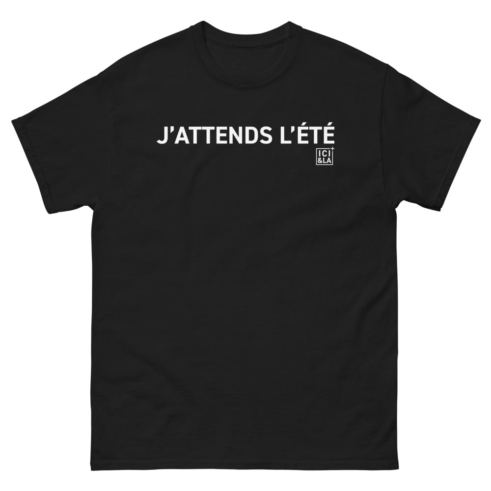 T-shirt Bretagne noir - J'attends l'été en Bretagne