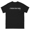 T-shirt Bretagne noir - Je veux du sun avec humour
