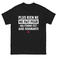 Thumbnail for T-shirt Aide-Soignante noir - Plus rien ne me fait peur