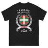 T-shirt Basque noir - Français par Obligation, Basque par le Sang
