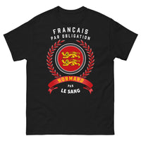 Thumbnail for T-shirt Normand noir - Français par Obligation, Normand par le Sang