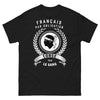 T-shirt Corse noir - Français par obligation, texte humoristique