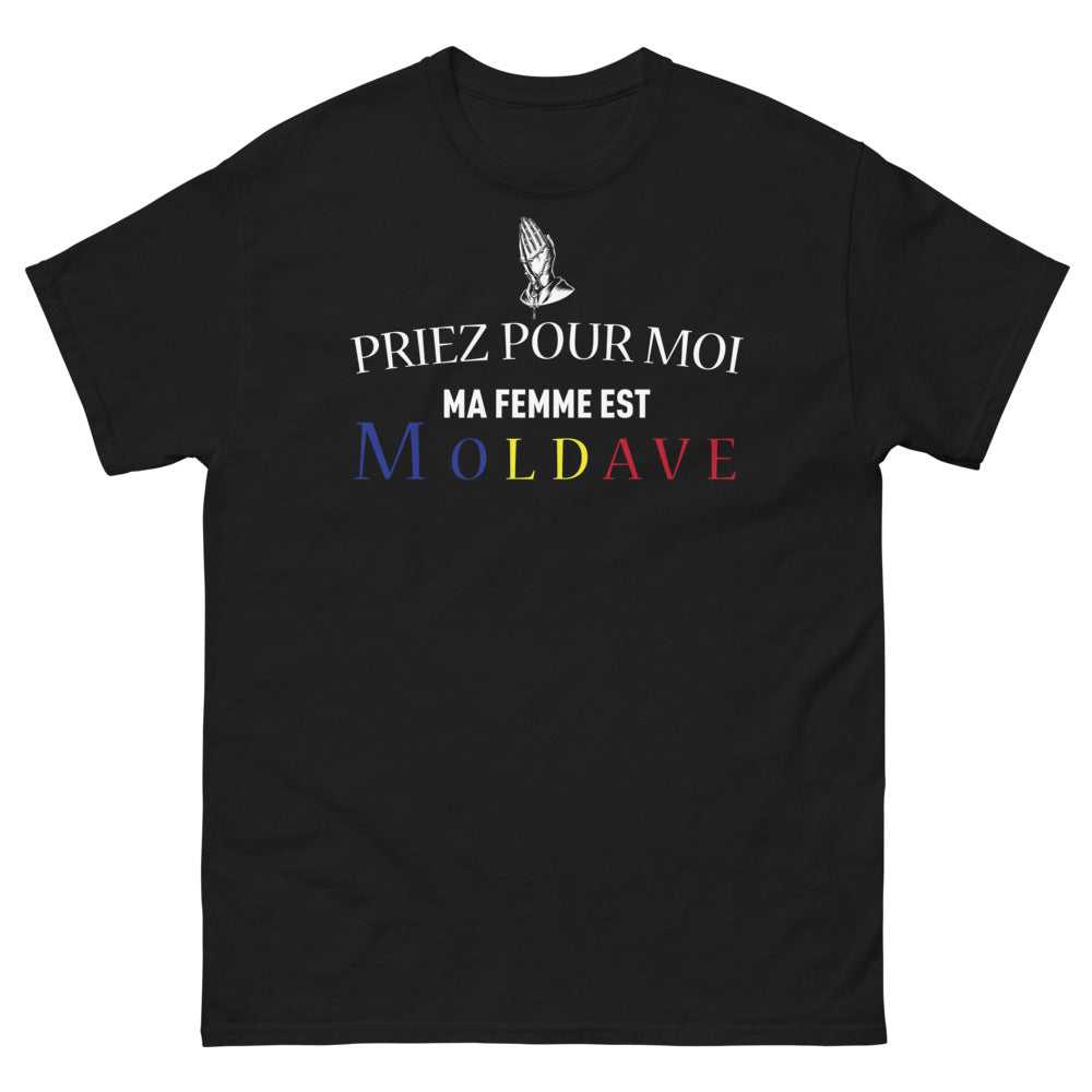 T-shirt Moldave noir - Priez pour mon charme inégalé