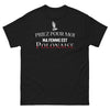 T-shirt Pologne noir - Priez pour moi ma femme est Polonaise