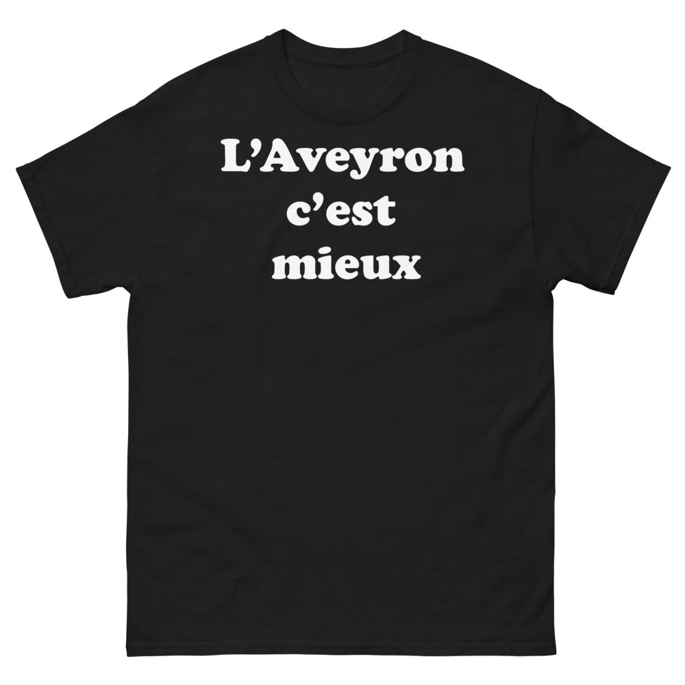 T-shirt Aveyron noir - L'Aveyron, c'est mieux