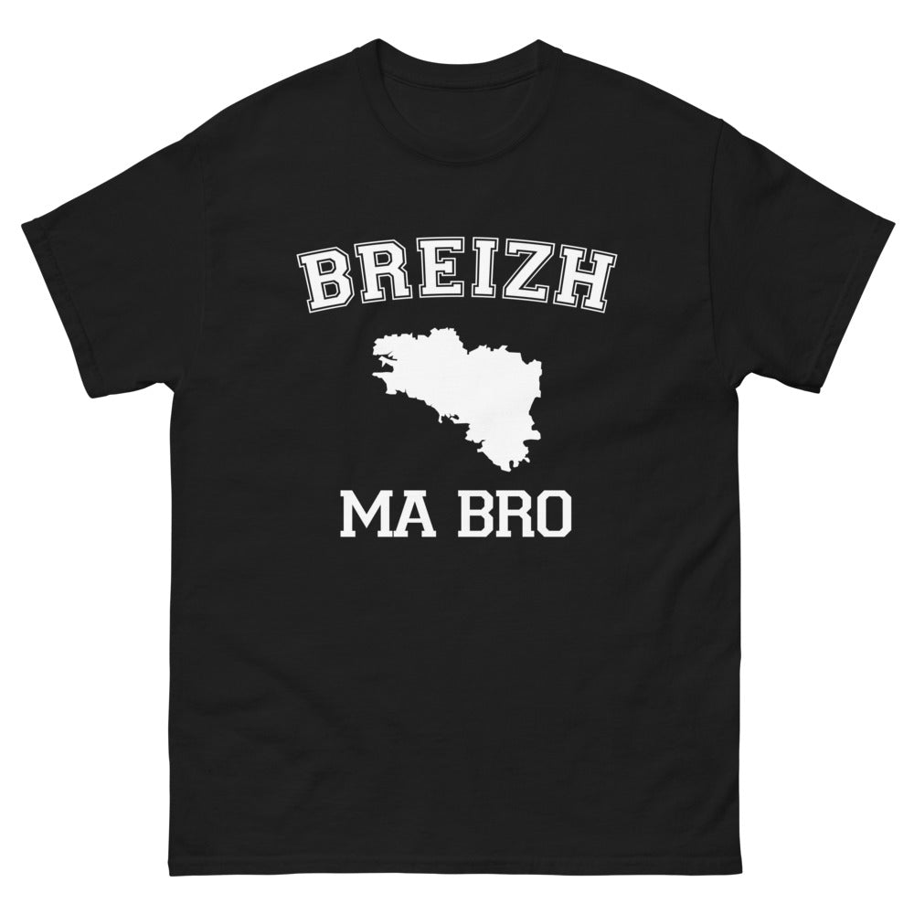 T-shirt Bretagne noir - Breizh Ma Bro pour les amoureux
