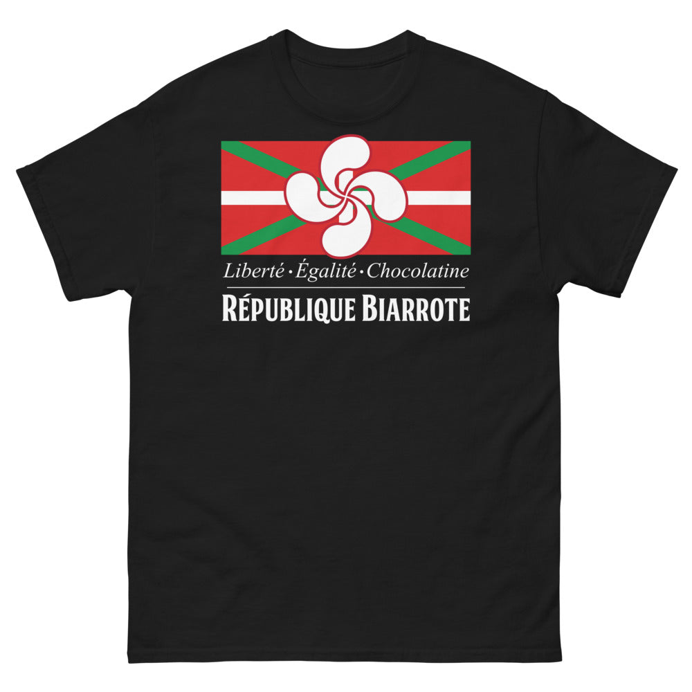 T-shirt Biarritz noir - Liberté Égalité Chocolatine