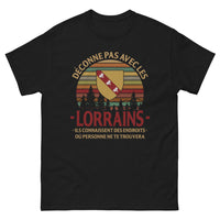 Thumbnail for T-shirt Lorraine noir - Ne déconnez pas avec les Lorrains