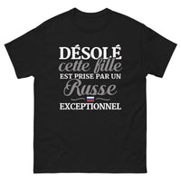 Thumbnail for T-shirt Fille noir - Désolée, cette fille est prise par un Russe exceptionnel