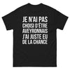 T-shirt Aveyron noir - Je n'ai pas choisi d'être Aveyronnais