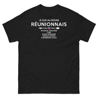 Thumbnail for T-shirt Réunion noir - Je suis au régime réunionnais