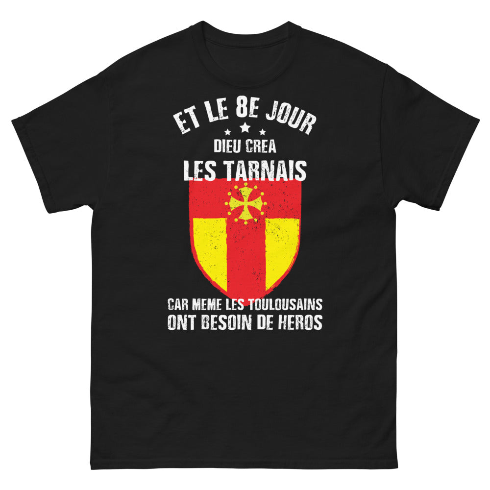 T-shirt Tarn noir - Créé par Dieu au 8e jour