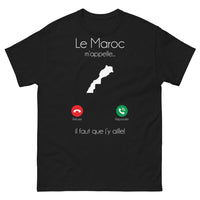 Thumbnail for T-shirt Maroc noir - Le Maroc m'appelle, il faut que j'y aille