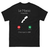 T-shirt Maroc noir - Le Maroc m'appelle, il faut que j'y aille