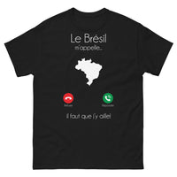 Thumbnail for T-shirt Brésil noir - Le Brésil m'appelle, un appel au voyage