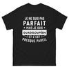 T-shirt Guadeloupe noir - Je ne suis pas parfait mais je suis Guadeloupéen