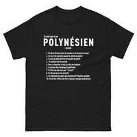 Thumbnail for T-shirt Polynésien noir - Tu sais que tu es Polynésien quand...