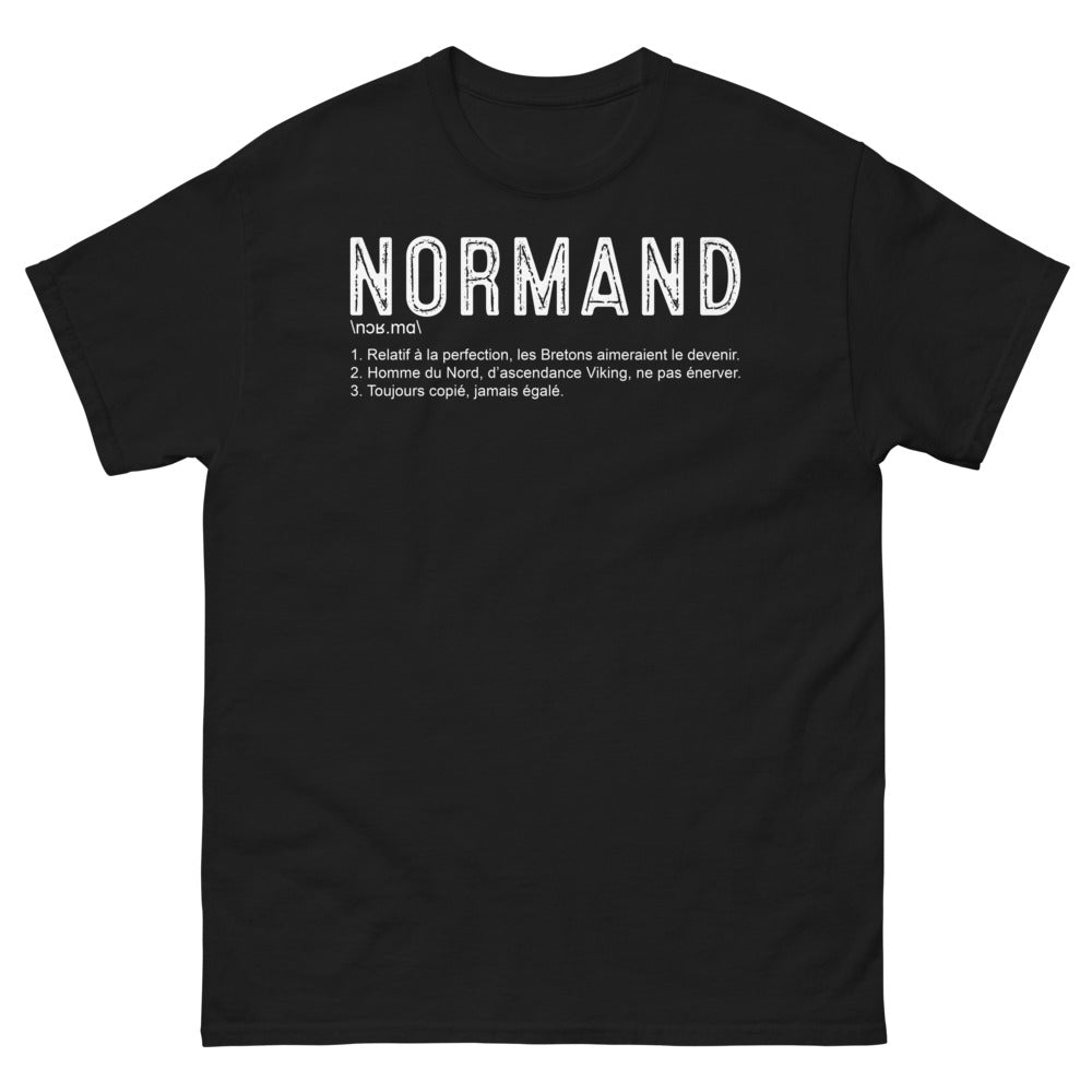 T-shirt Normand noir - L'Esprit Viking humoristique
