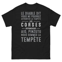 Thumbnail for T-shirt Corse noir - Les Corses et la Tempête