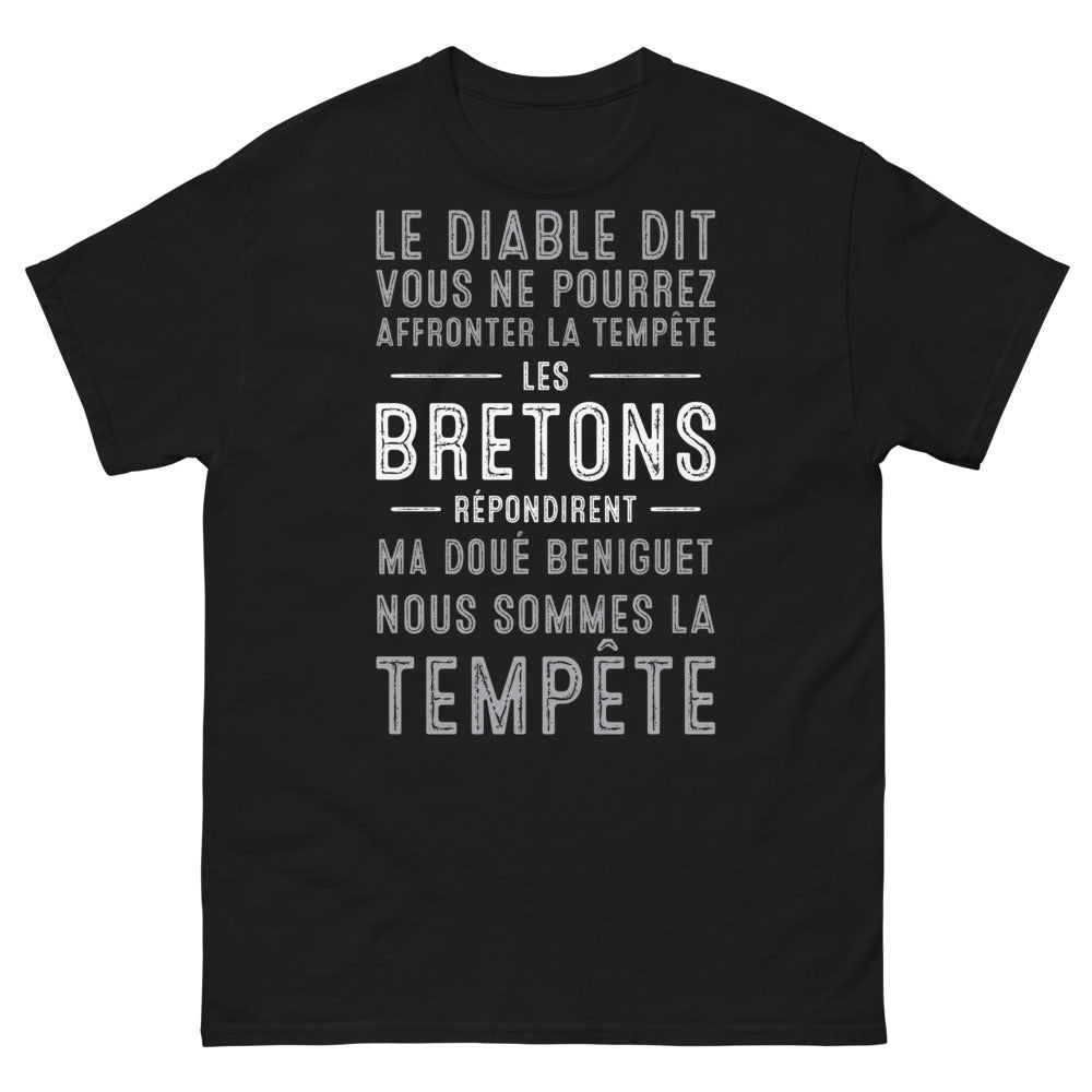 T-shirt Bretagne noir - Nous sommes la tempête