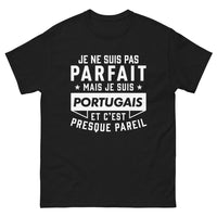 Thumbnail for T-shirt Portugal noir - Je ne suis pas parfait mais je suis Portugais