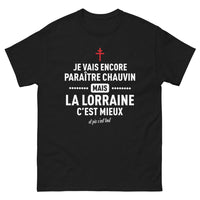 Thumbnail for T-shirt Lorraine noir - Lorraine, c'est mieux et pis c'est tout