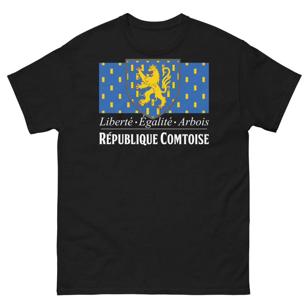 T-shirt Comtois noir - Liberté Égalité Arbois
