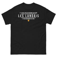 Thumbnail for T-shirt Landais noir - Deux types de personnes sur Terre