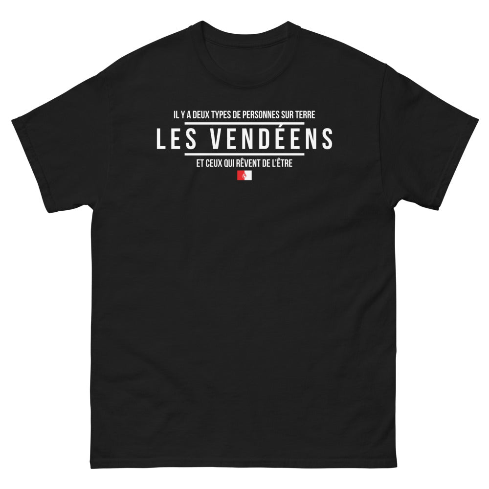 T-shirt Vendée noir - Il y a deux types de personnes