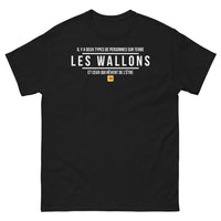 Thumbnail for T-shirt Wallon noir - Deux types de personnes sur Terre