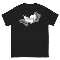 Thumbnail for T-shirt Normandie noir - clin d'œil aux tempêtes marines