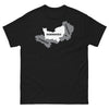 T-shirt Normandie noir - clin d'œil aux tempêtes marines