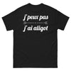 T-shirt Aveyron noir - Je peux pas, j'ai aligot