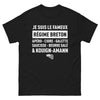T-shirt Bretagne noir - Je suis le fameux régime breton
