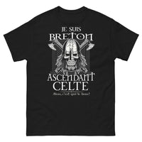 Thumbnail for T-shirt Bretagne noir - Je suis Breton Ascendant Celte