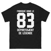 T-shirt Var noir - Fier d'être du 83