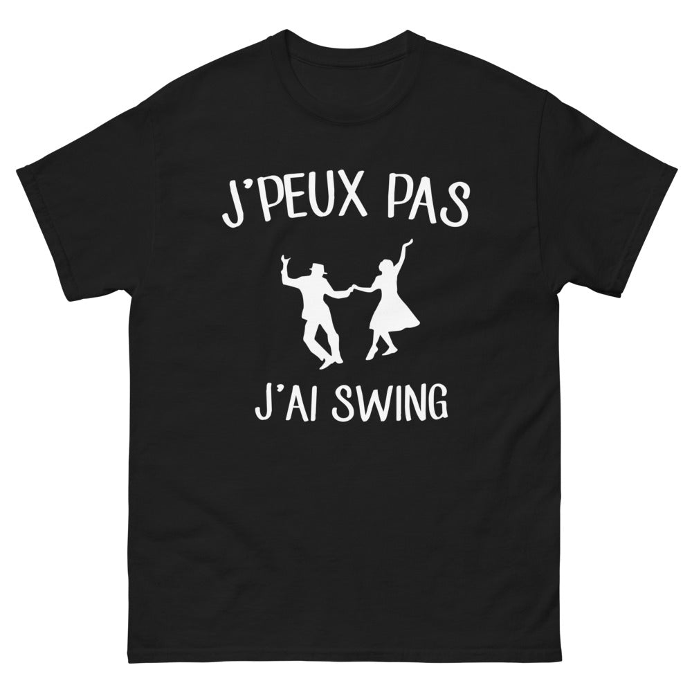 T-shirt danse noir - J'peux pas, j'ai swing