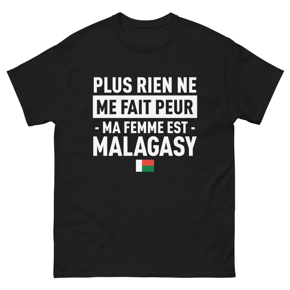 T-shirt Madagascar noir - Ma femme est Malagasy