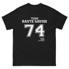 T-shirt Haute-Savoie 74 noir - Fondue & Apéro humoristique
