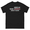 T-shirt Ardèche noir - Make America Great Again