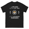 T-shirt Picard noir - Un Picard qui ne boit pas, c'est un espion parisien