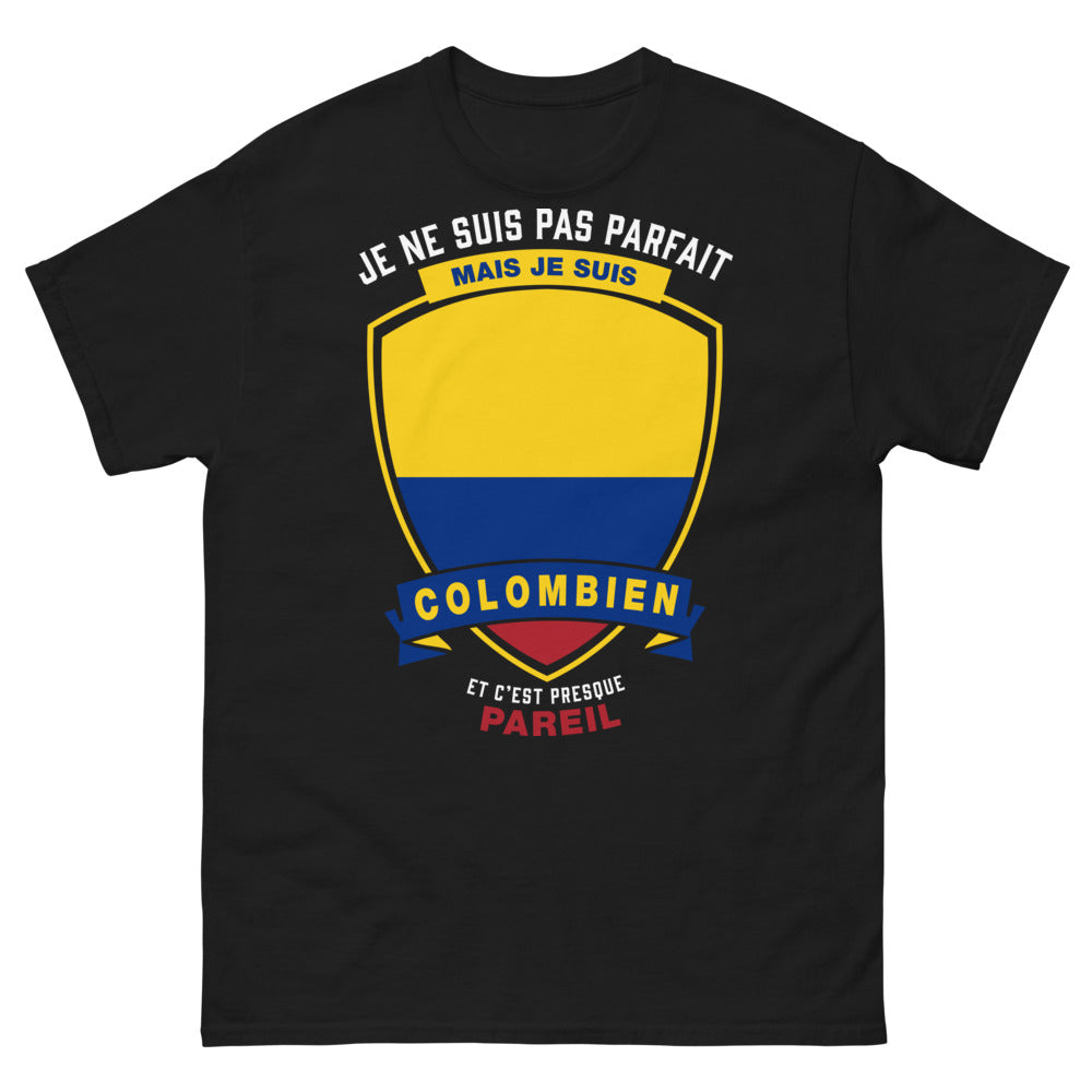 T-shirt Colombien noir - Pas parfait, mais Colombien